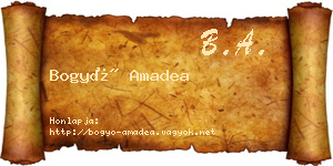 Bogyó Amadea névjegykártya